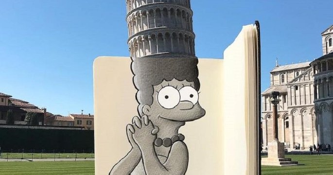 Un artiste fusionne les personnages de dessins animés avec le monde réel et c'est impressionnant !