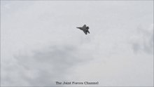 F-22 Raptor's Aerobatics Display At Skyfest 2019
