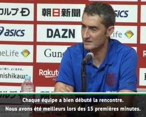 Barça - Valverde : "C'était un bon test"