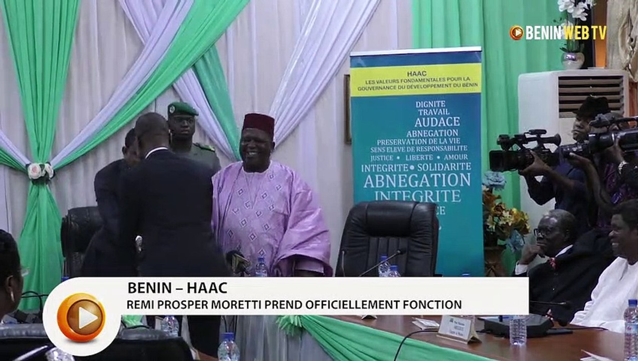 Bénin – Haac 6è mandature : Remi Prosper Moretti prend officiellement fonction