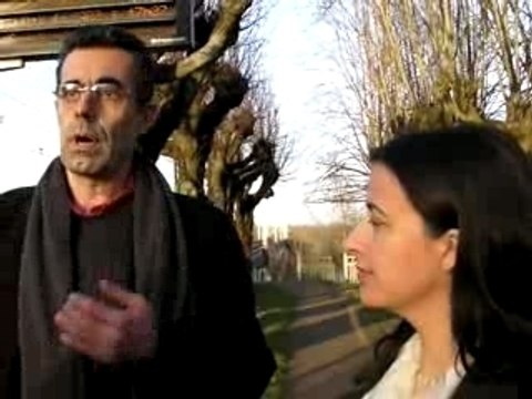 Jean-Claude Bragoulet et Cécile Duflot, Gare de Montlouis
