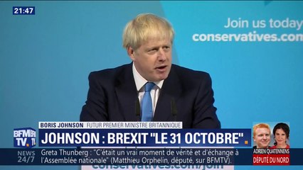 Le futur Premier ministre britannique Boris Johnson promet que le Brexit "sera mis en oeuvre" le 31 octobre prochain