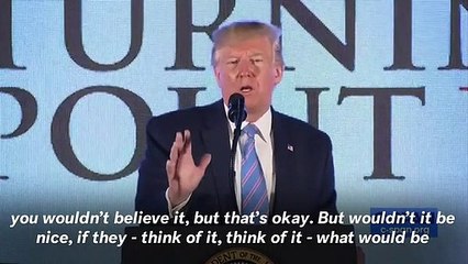 Trump Asks Turning Point USA Teens To 'Imagine' A World Without 'Liar' News Media