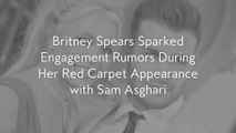 Britney Spears Sparked Engagement Rumors During Her Red Carpet Appearance with Sam Asghari