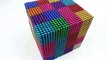 DIY How To Make Rainbow Giant Rubik's Cube with Magnetic Balls | Magnetic Balls Stop Motion