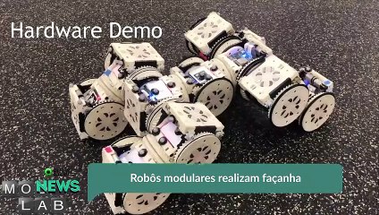 Robôs modulares realizam façanha