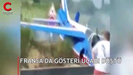 Fransa’da gösteri uçağı düştü