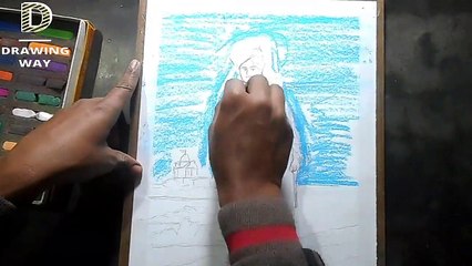 swami vivekananda birthday special drawing drawing with soft pastel ( 394 )