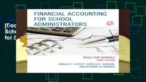 [Doc] Financial Accounting for School Administrators: Tools for School