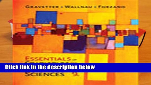 [READ] Essentials of Statistics for The Behavioral Sciences
