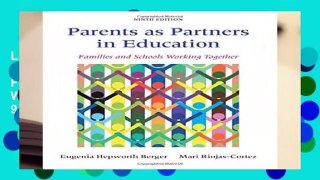 Livre audio Parents as Partners in Education: Families and Schools Working Together: Volume 9 Lire