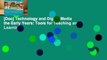 [Doc] Technology and Digital Media in the Early Years: Tools for Teaching and Learning