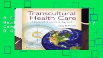 R.E.A.D Transcultural Health Care 4e a Culturally Competent Approach D.O.W.N.L.O.A.D