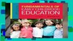 [Doc] Fundamentals of Early Childhood Education
