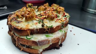 Triple Layer Cheese-O-Clock Sandwich for Rs 270 _ Indian Street Food