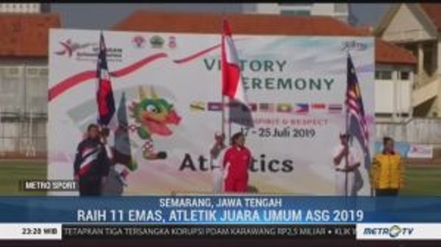 Raih 11 Medali Emas, Atletik Indonesia Juara Umum ASG 2019