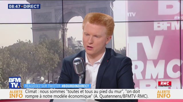 Démission de François de Rugy: je n'ai pas de raison objective de remettre en cause le rapport rendu par le personnel de l'Assemblée explique Adrien Quatennens (LFI)