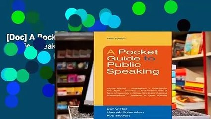 [Doc] A Pocket Guide to Public Speaking