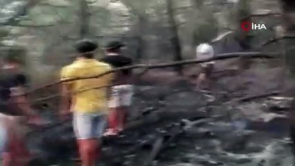 Şort-tişörtle destek; Muğla'daki orman yangınına vatandaş böyle seferber oldu