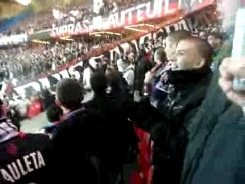 PSG-Metz 07-08: Echange Auteuil Bleu-Rouge