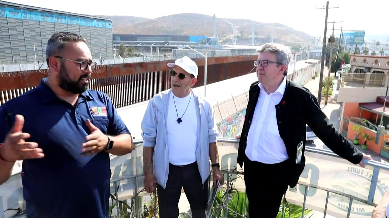 A la frontière mexicaine, Mélenchon dénonce les murs "barbares"