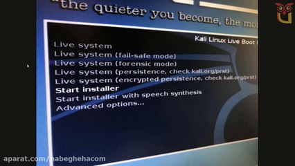 آموزش نصب کالی لینوکس کنار ویندوز - سایت نابغه ها