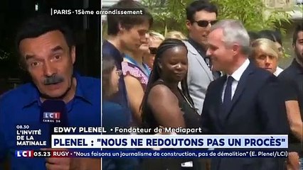 Edwy Plenel repond aux attaques de De Rugy : « je persiste et signe »