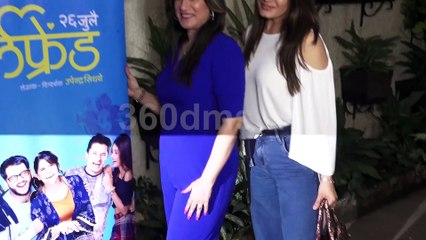 Afeefa Nadiadwala Host Special Screening of Marathi Movie Girlfriend with All cast