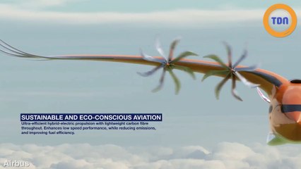 Airbus : son nouvel avion  hybride à turbopropulseur en  forme d’oiseau enfin dévoilé  !