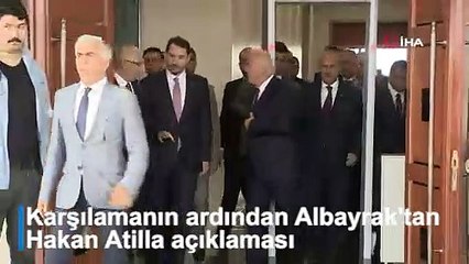 Albayrak, eski Halkbank Genel Müdür Yardımcısı Atilla’yı havaalanında karşıladı:  Harika bir gün
