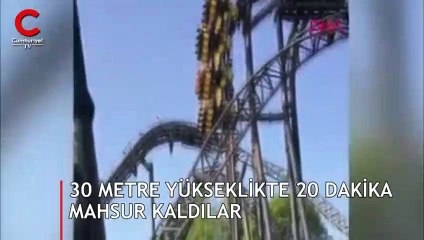 Hız treni arıza yaptı... Yarım saat dik şekilde mahsur kaldılar