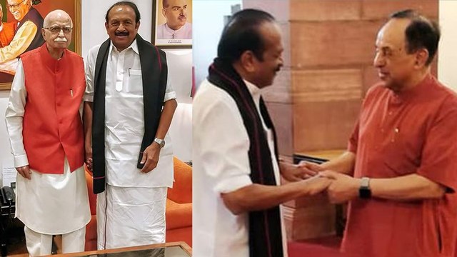 Vaiko modi meet | மோடி, அத்வானி, சு.சுவாமியுடன் வைகோ சந்திப்பு காங்.-ல் புகைச்சல்!- வீடியோ