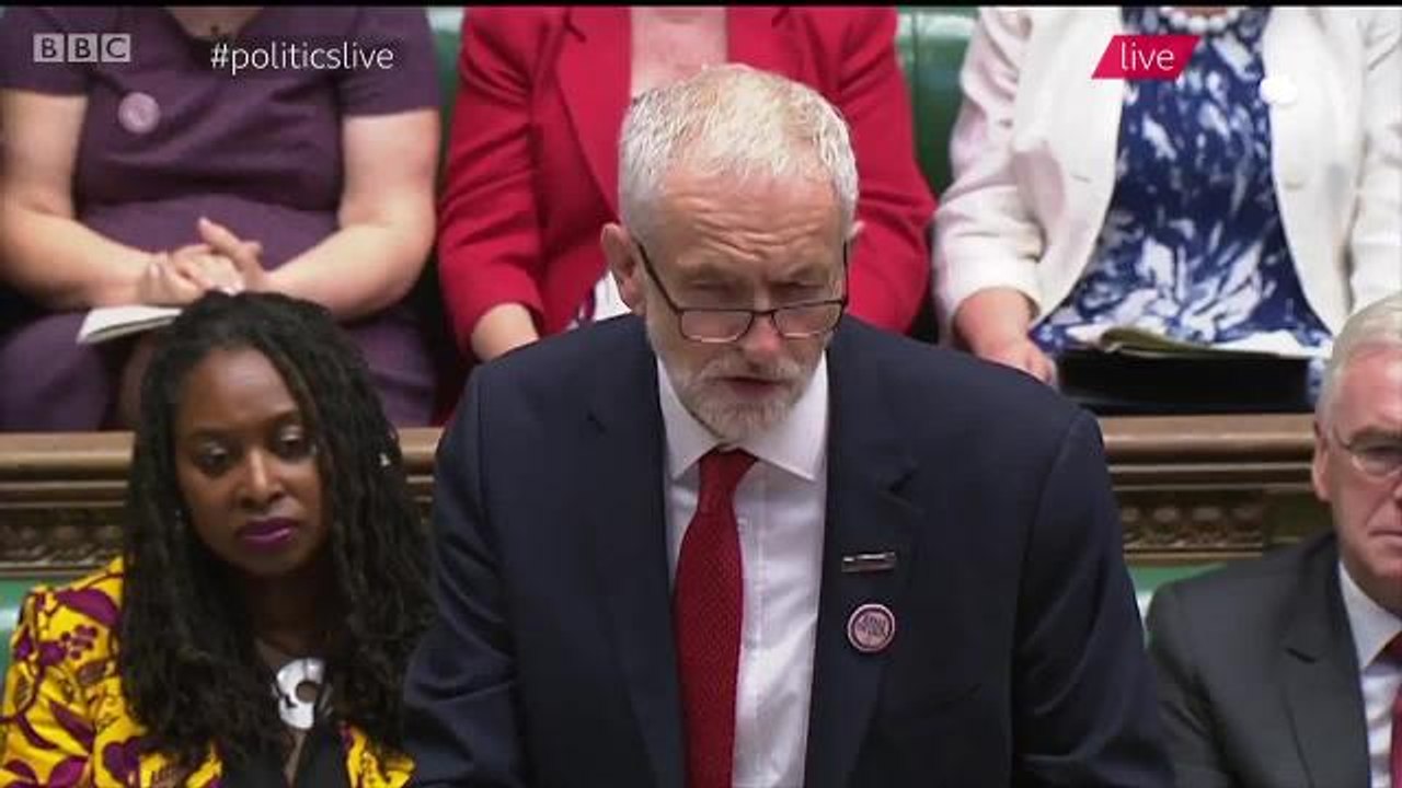 Theresa May says Jeremy Corbyn should step down