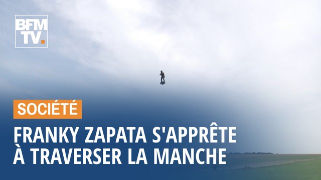 Franky Zapata s'apprête à traverser la Manche sur son Flyboard