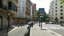 Bilbao alcanza los 40 grados