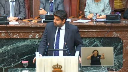 López Miras asegura un gobierno de "trabajo, esfuerzo y diálogo"