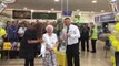 Freda France, 88, officially reopens the revamped Morrisons in Ecclesfield, which she has visited for lunch every weekday since her husband died 22 years ago