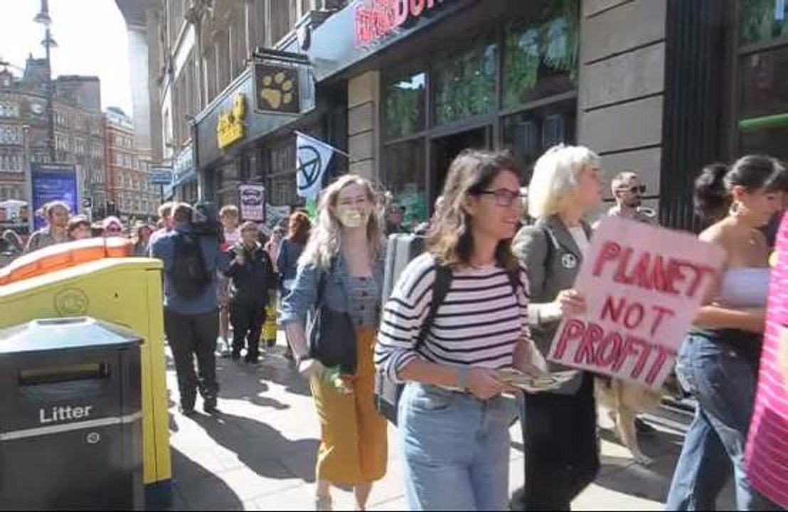 Extinction Rebellion protest.