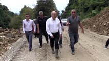 Düzce'deki su baskını ve toprak kayması