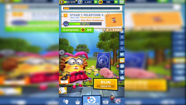 Minion Rush,New Minions,Cancan Dancer Minion - Congratulations Stage 1 Piggy Run Special Mission