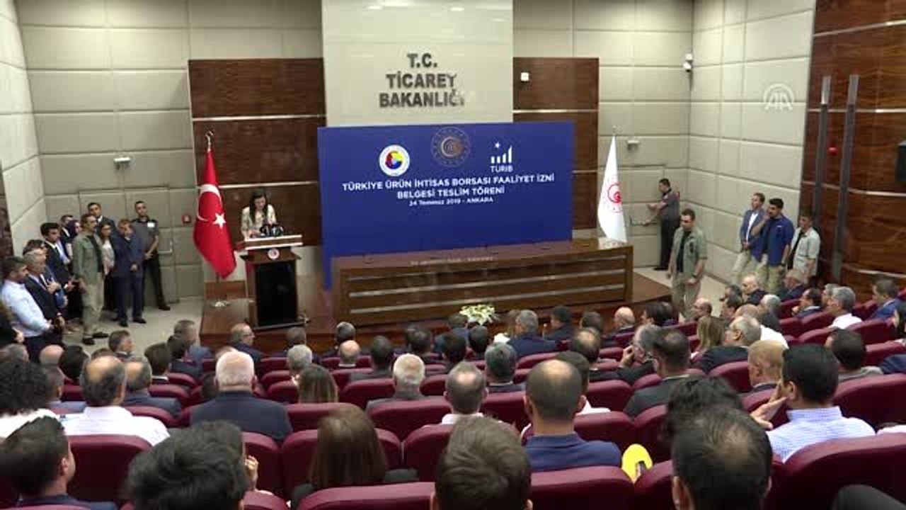 Pekcan: "(Türkiye Ürün İhtisas Borsası) Artık fiyatları daha açık ve net olarak takip etme şansımız...