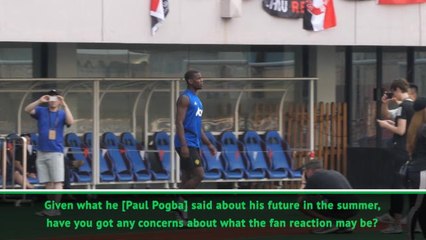 Solskjaer not concerned by fan reaction to Pogba