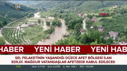 Düzce'deki sel felaketi