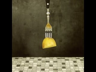 Man reibt die aufgeschnittene Kartoffel über den Grillrost. Der Effekt ist unschlagbar.