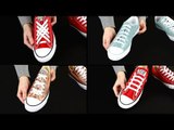 Schnürsenkel kreativ binden - eine Anleitung für verschiedene Arten, Schuhbänder zu schließen.