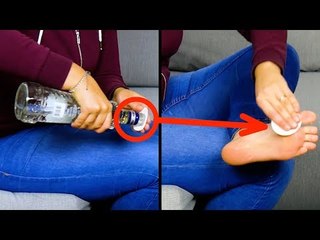 Deshalb reibt sie ihre Fußsohle mit Wodka ein. Das solltest du auch tun!