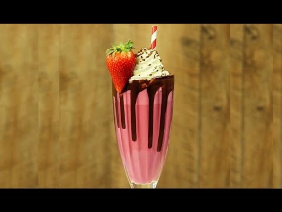 Ein Erdbeer Milchshake Rezept das leicht selber zu machen ist.