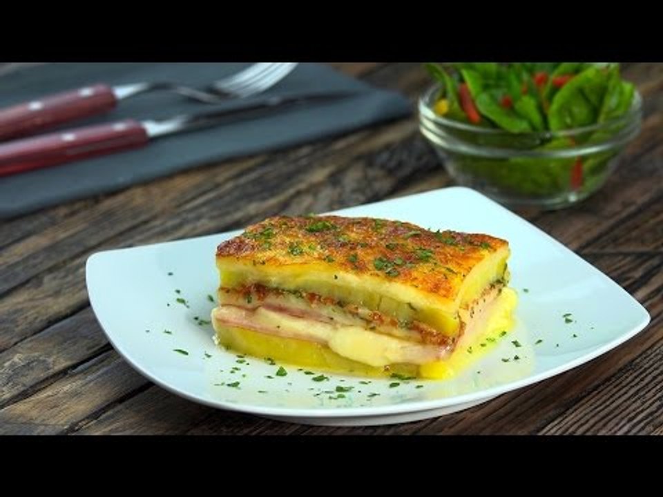 Unser einfaches Schinken-Käse Gratin Rezept gelingt  auch unerfahrenen Köchen.
