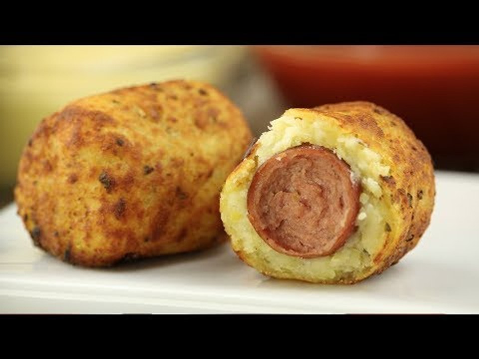 Hotdog Kroketten Rezept aus dem Ofen: weniger Fett, geniale Füllung!