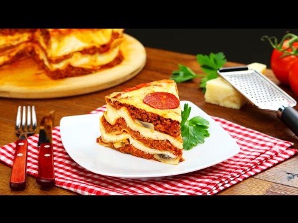 Da schleckt sich selbst Garfield die Pfoten: Pizza-Lasagne.